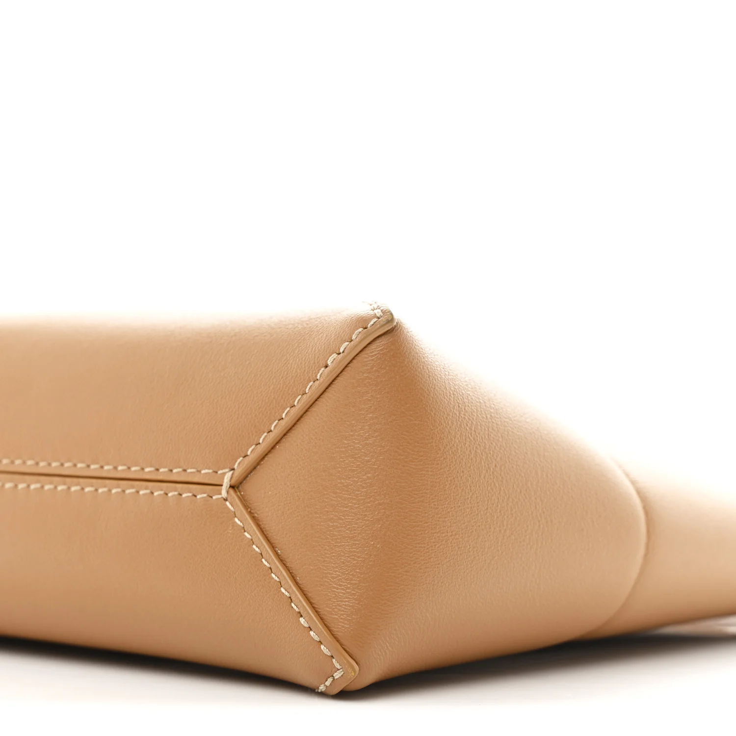 Shiny Calfskin Puzzle Fold Pouch Warm Desert - Top Club