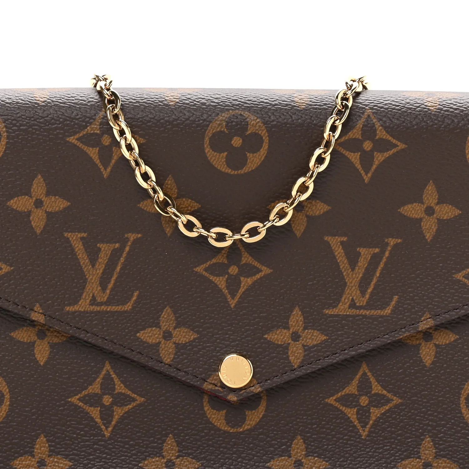 Monogram Pochette Felicie Chain Wallet Fuchsia - Top Club
