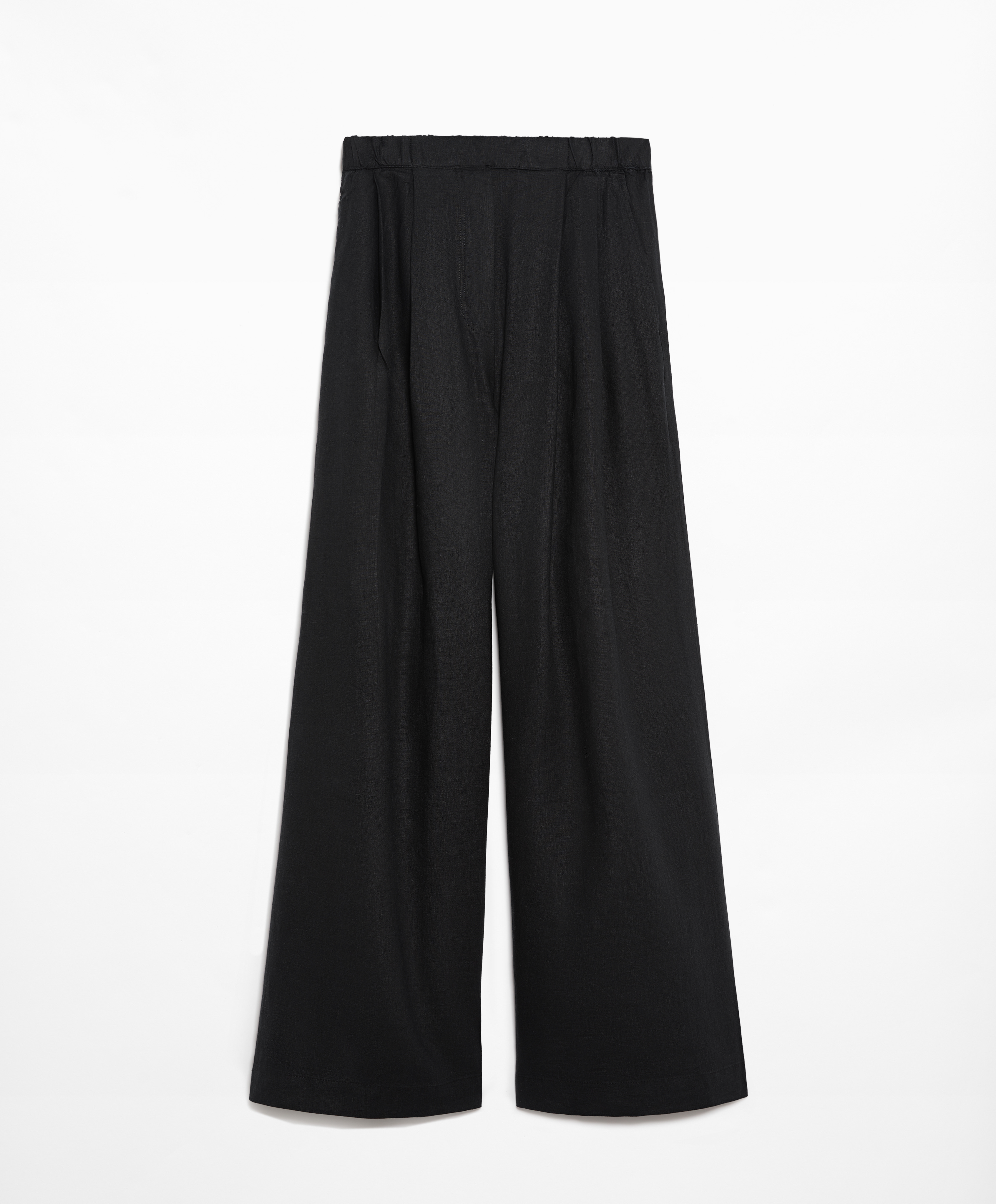 OYSHO Tailored-fit 100% linen trousers