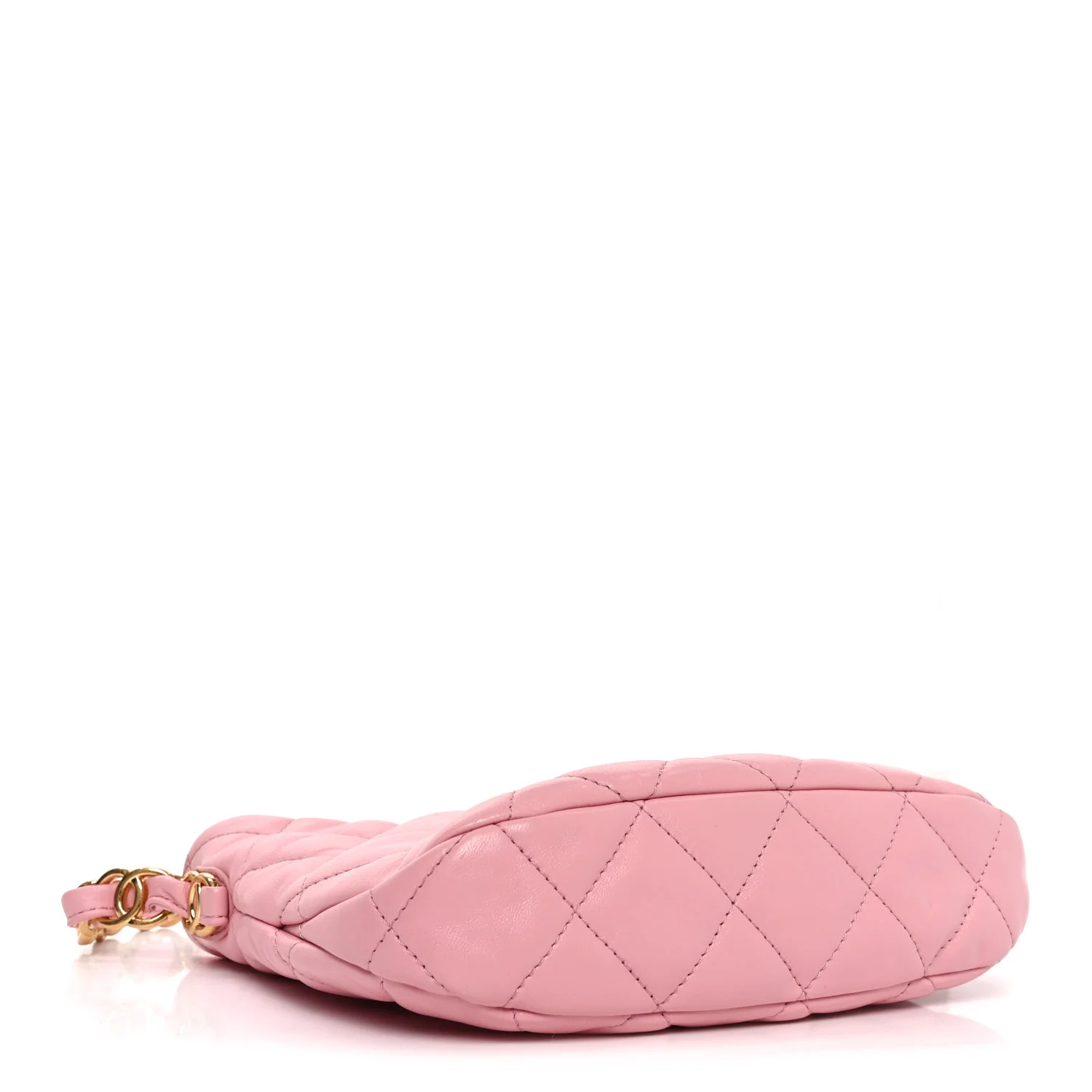 Lambskin Quilted CC Links Hobo Light Pink - Top Club