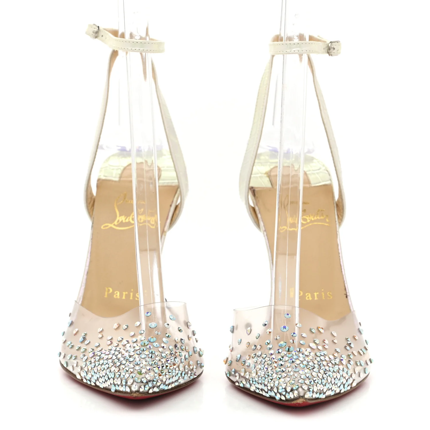 PVC Calf Alicoco Spikaqueen 100 Pumps 36.5 White - Top Club