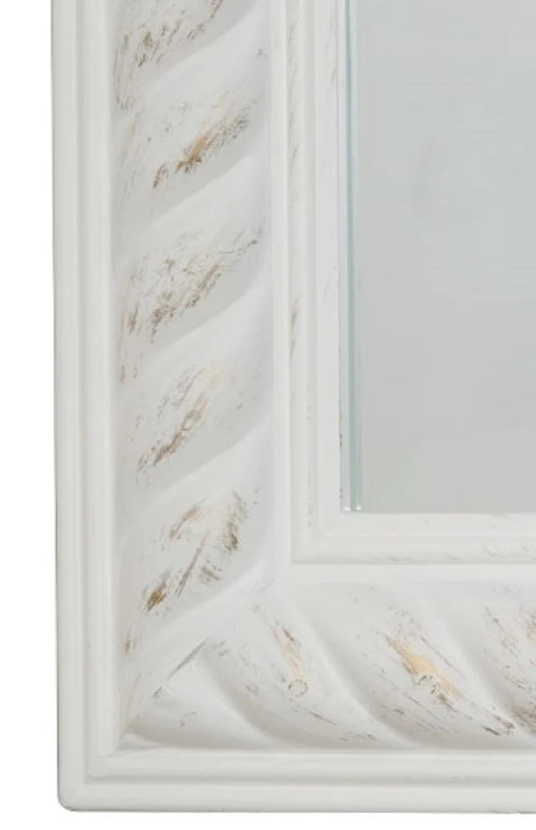 Baroque wall mirror antique white / gold 62 x H. 187 cm - Baroque mirror