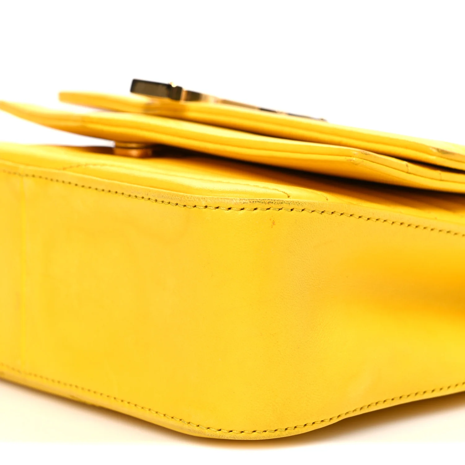Lambskin Matelasse Chevron Monogram Small Sulpice Bag Mimosa - Top Club