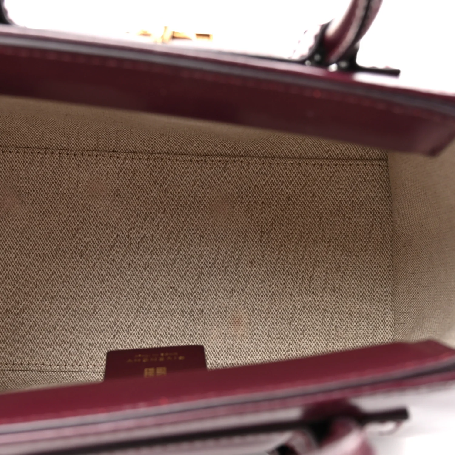 Box Calfskin Mini Lock Antigona Oxblood Red - Top Club