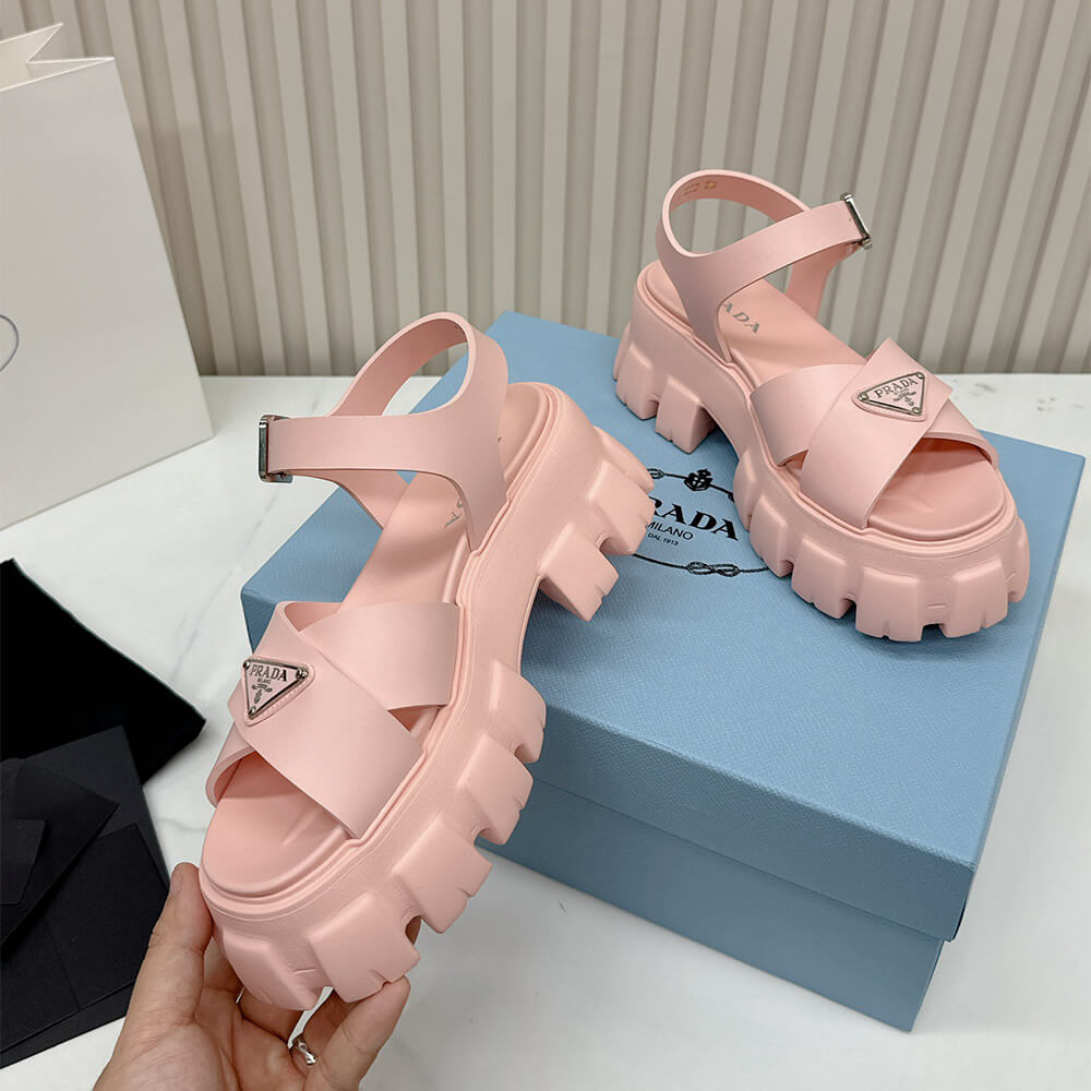 PRADA Monolith rubber sandals - Top Club