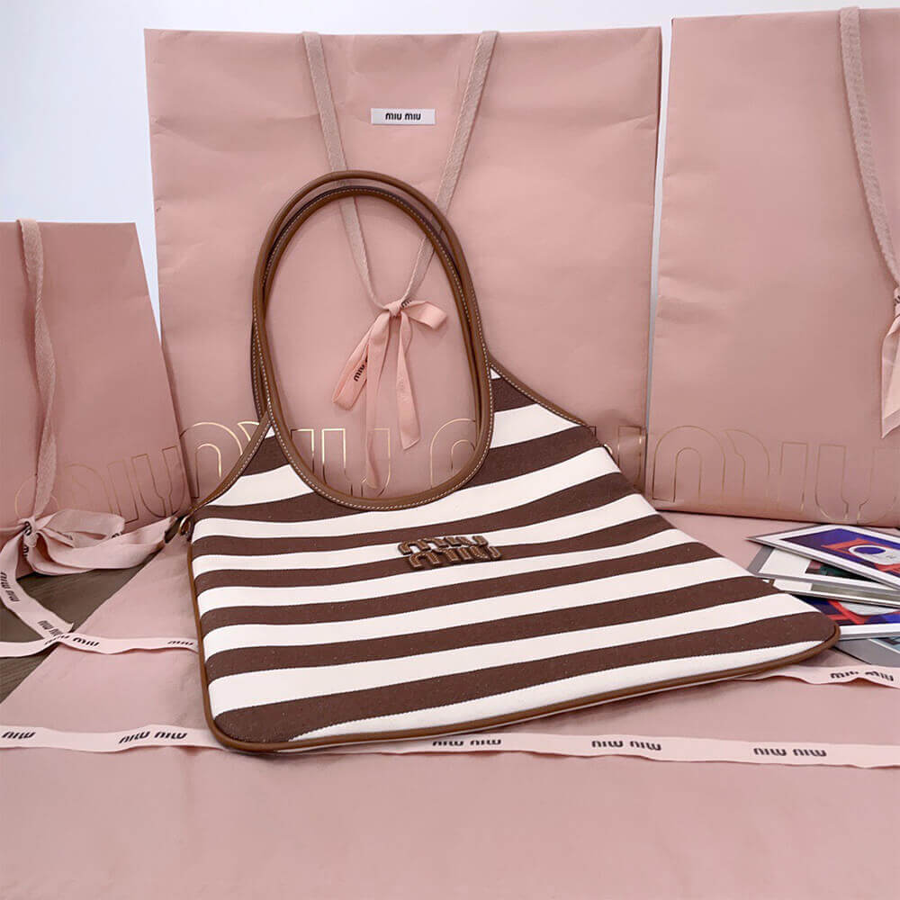 MIUMIU REGULAR IVY canvas and leather bag(HIGH-END GRADE) - Top Club
