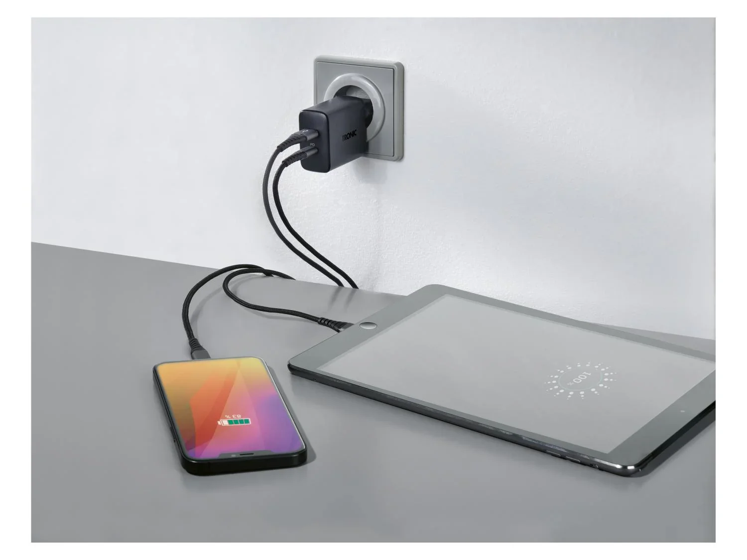 TRONIC Chargeur double USB