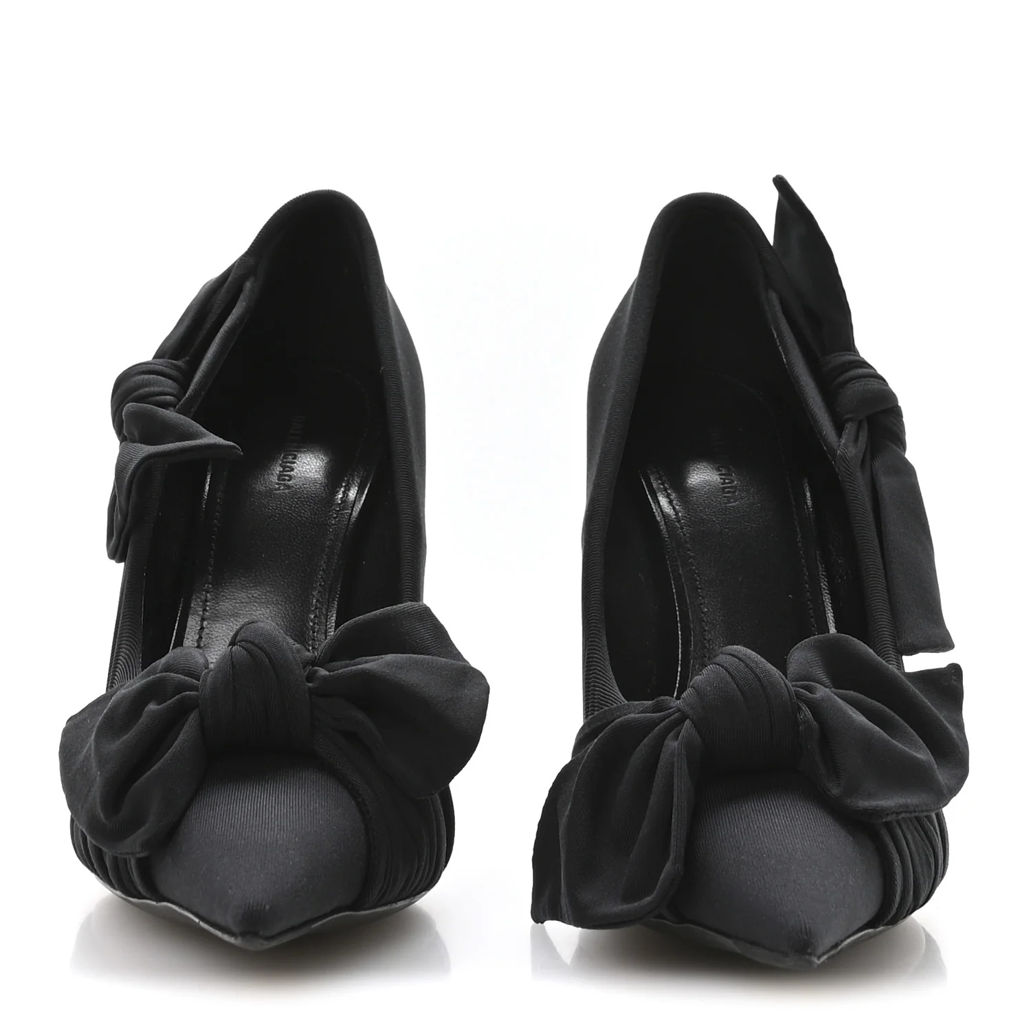 Stretch Cupro Nylon Jersey Knife Knot 110mm Pumps 36 Black - Top Club