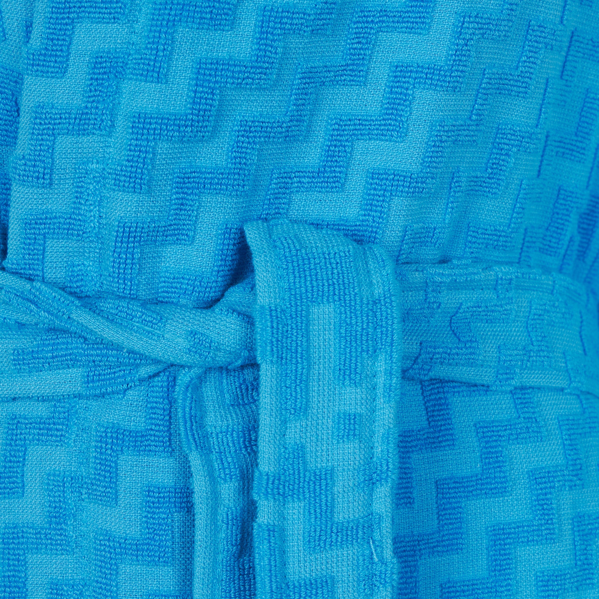 Accappatoio Con Cappuccio In Spugna Malè S-M Blu Carrara