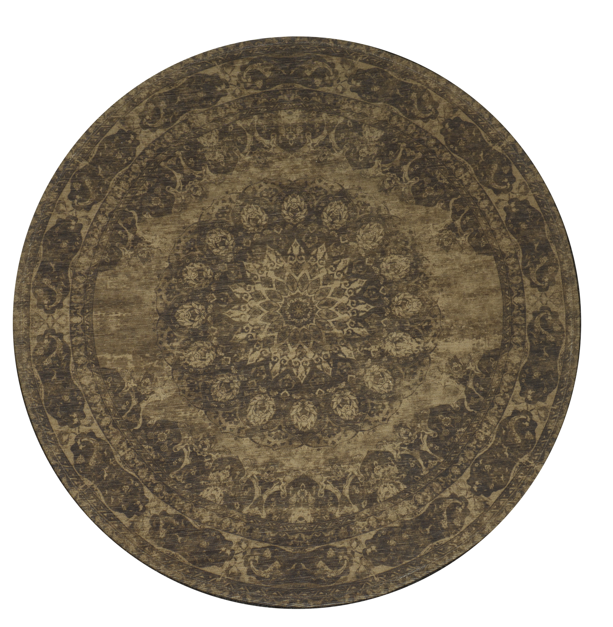 Vloerkleed Viola Rond Green 120 cm