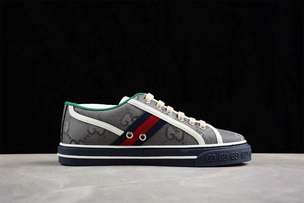 Gucci Off The Grid Tennis 1977 Low - ECONYL Dark Grey GG - Sneaker Replica Workshop