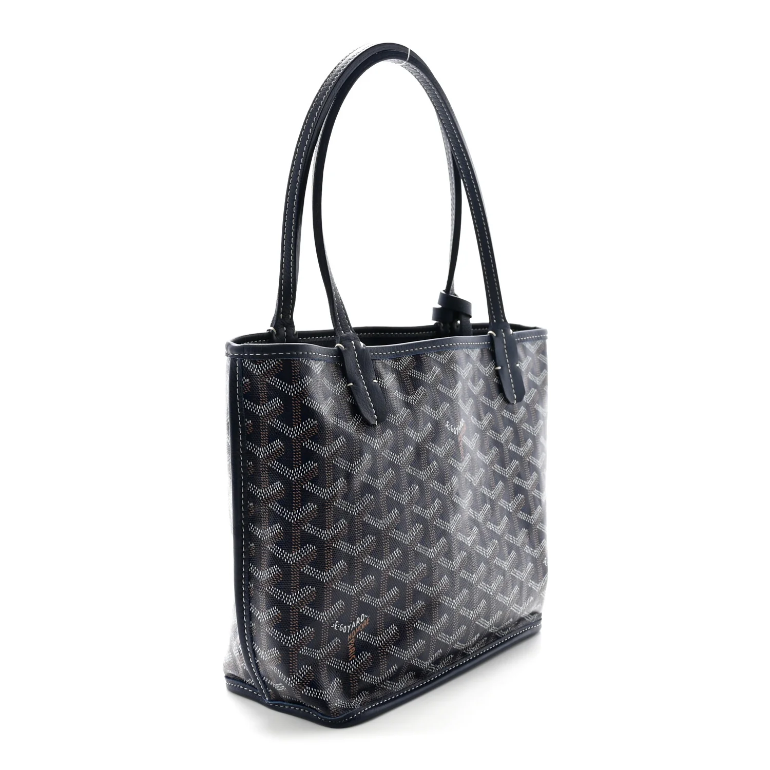 Goyardine Reversible Mini Anjou Navy - Top Club