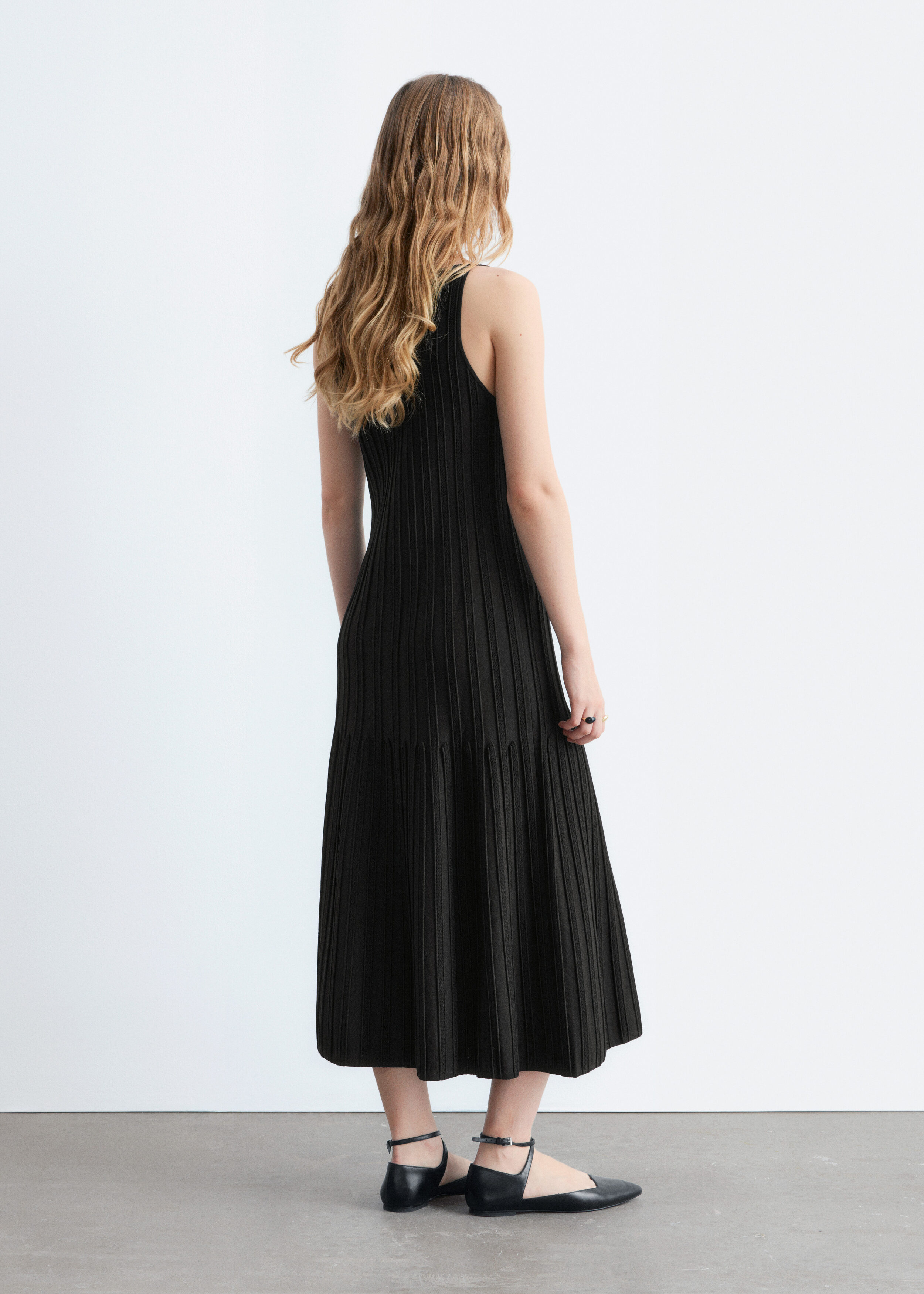& Other Stories RIB-KNIT MIDI DRESS