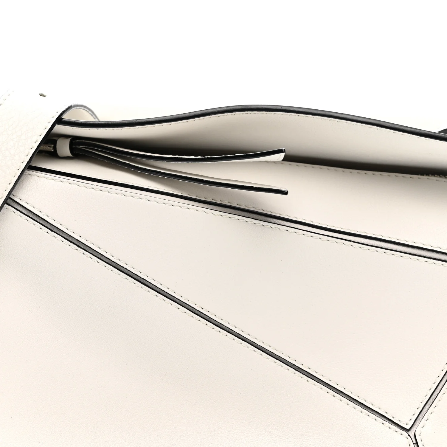 Calfskin Small Puzzle Bag White - Top Club