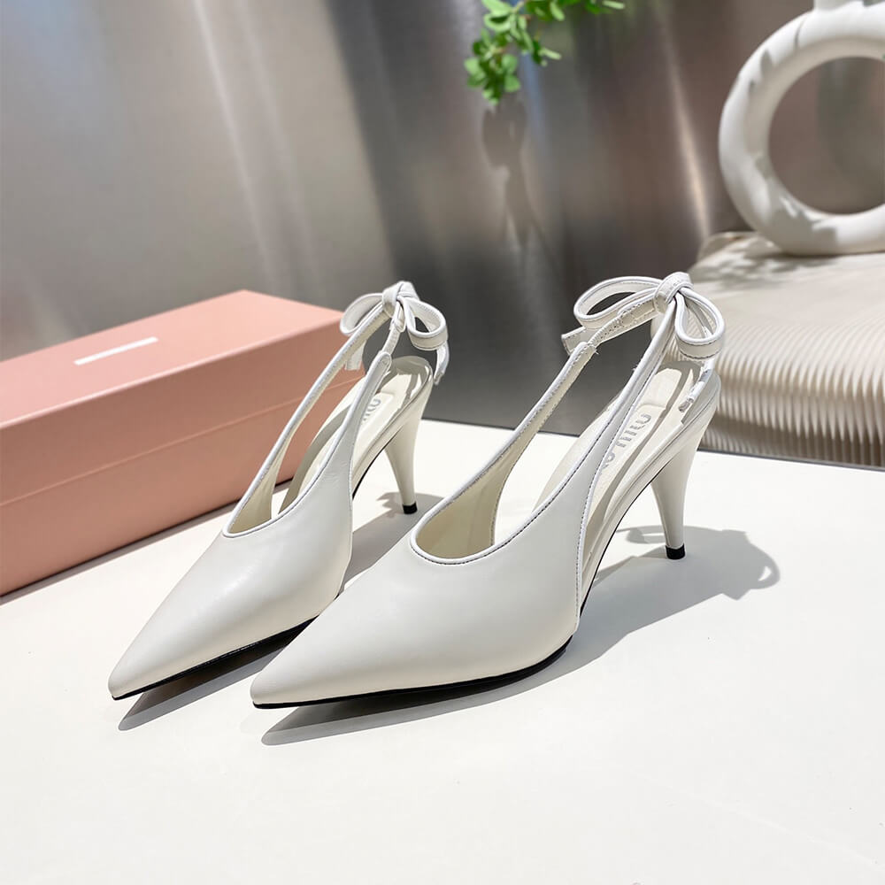 MiuMiu Nappa leather slingback pumps - Top Club