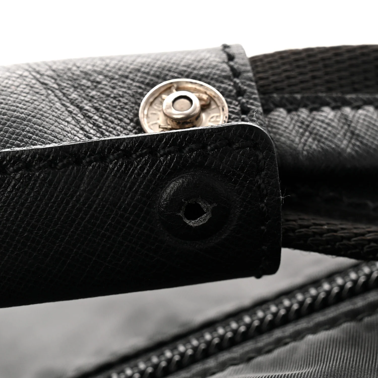Tessuto Nylon Saffiano Carry On Travel Bag Black - Top Club