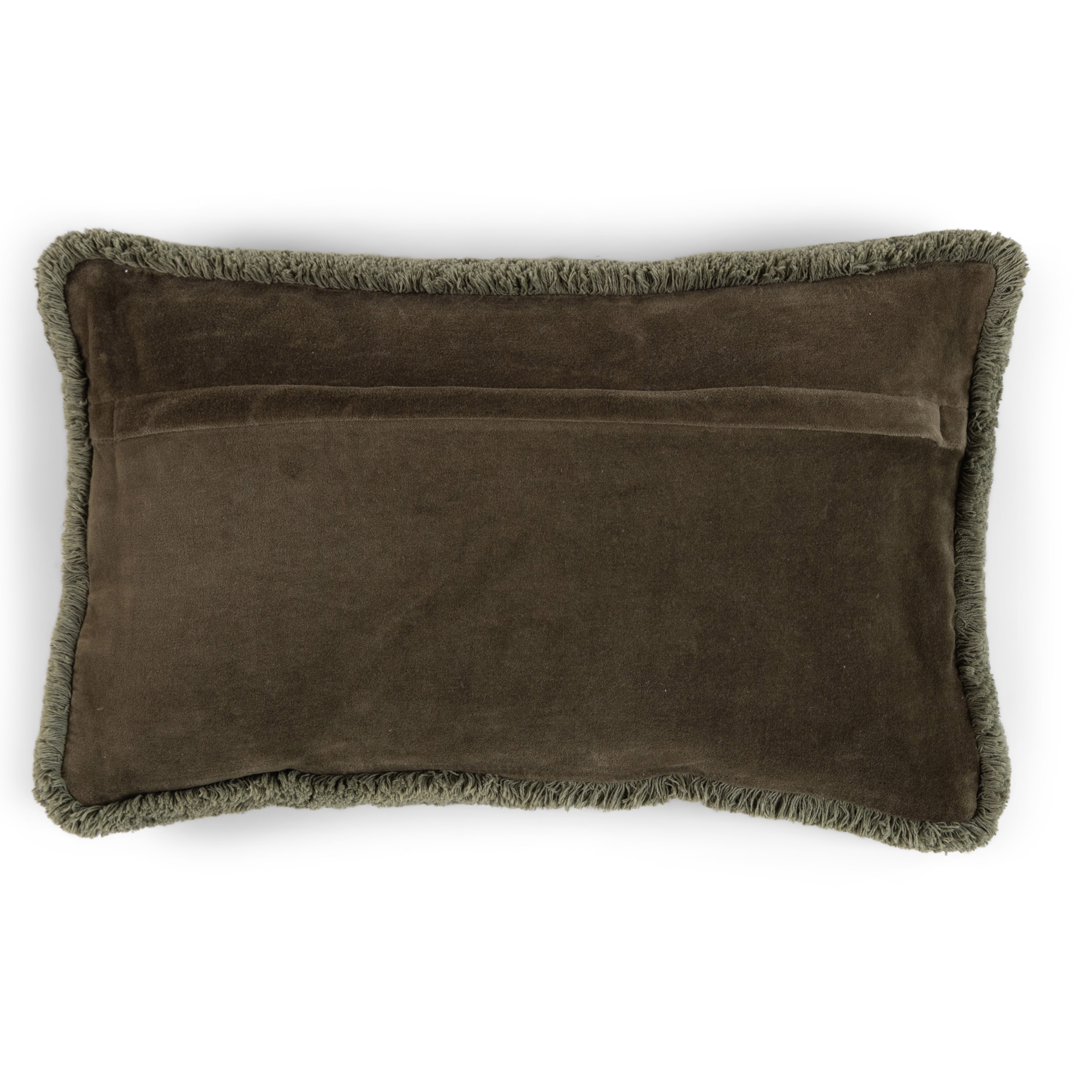 Sierkussen Velvet 30x50 cm green