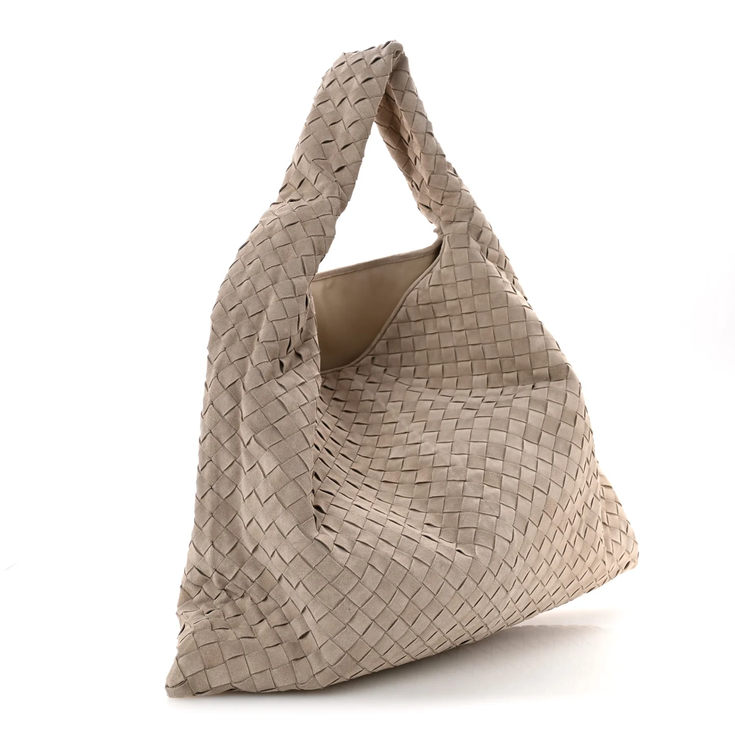 Suede Intrecciato Large Hop Mastice - Top Club