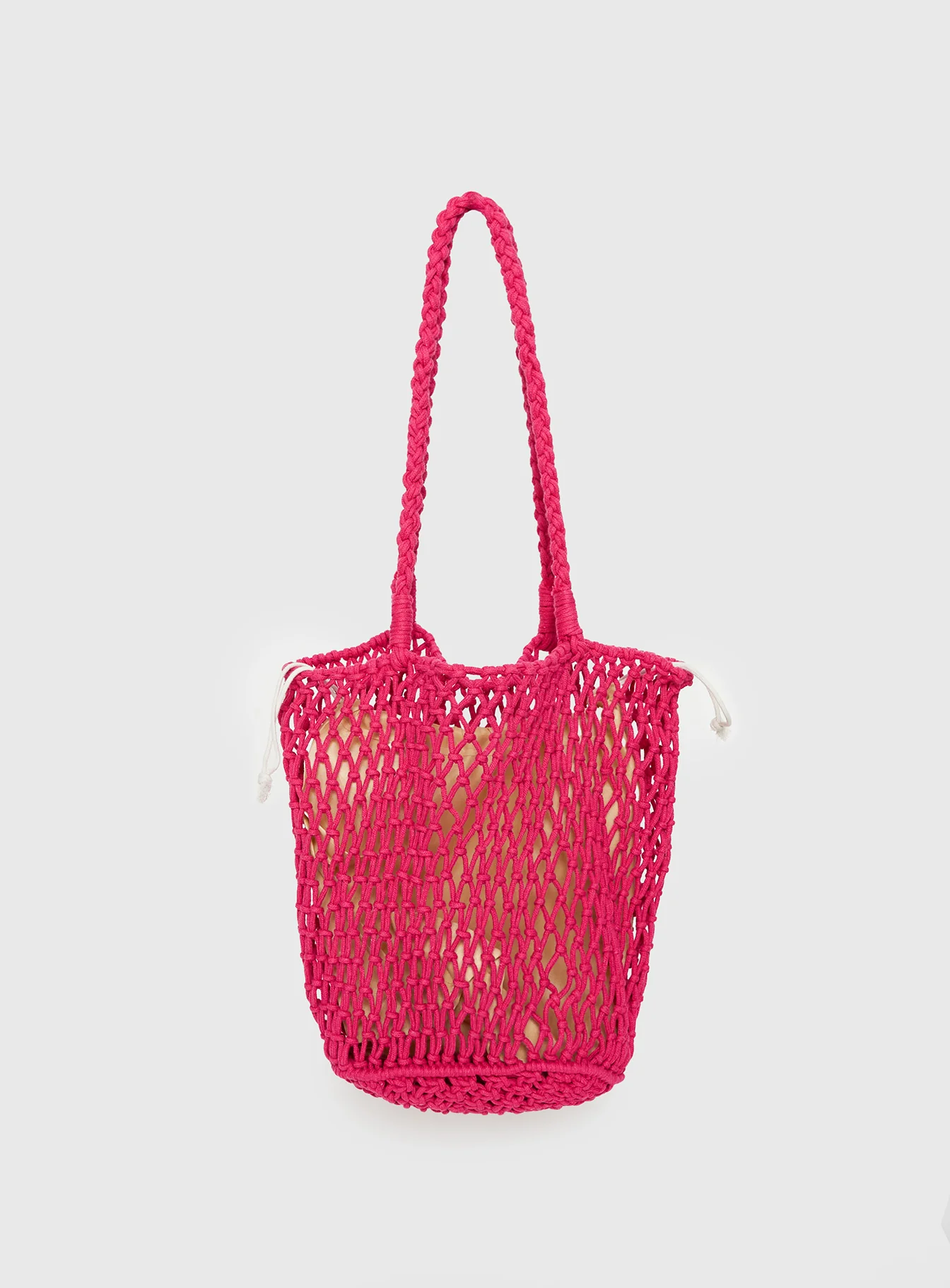 Deylin Woven Tote Bag Pink