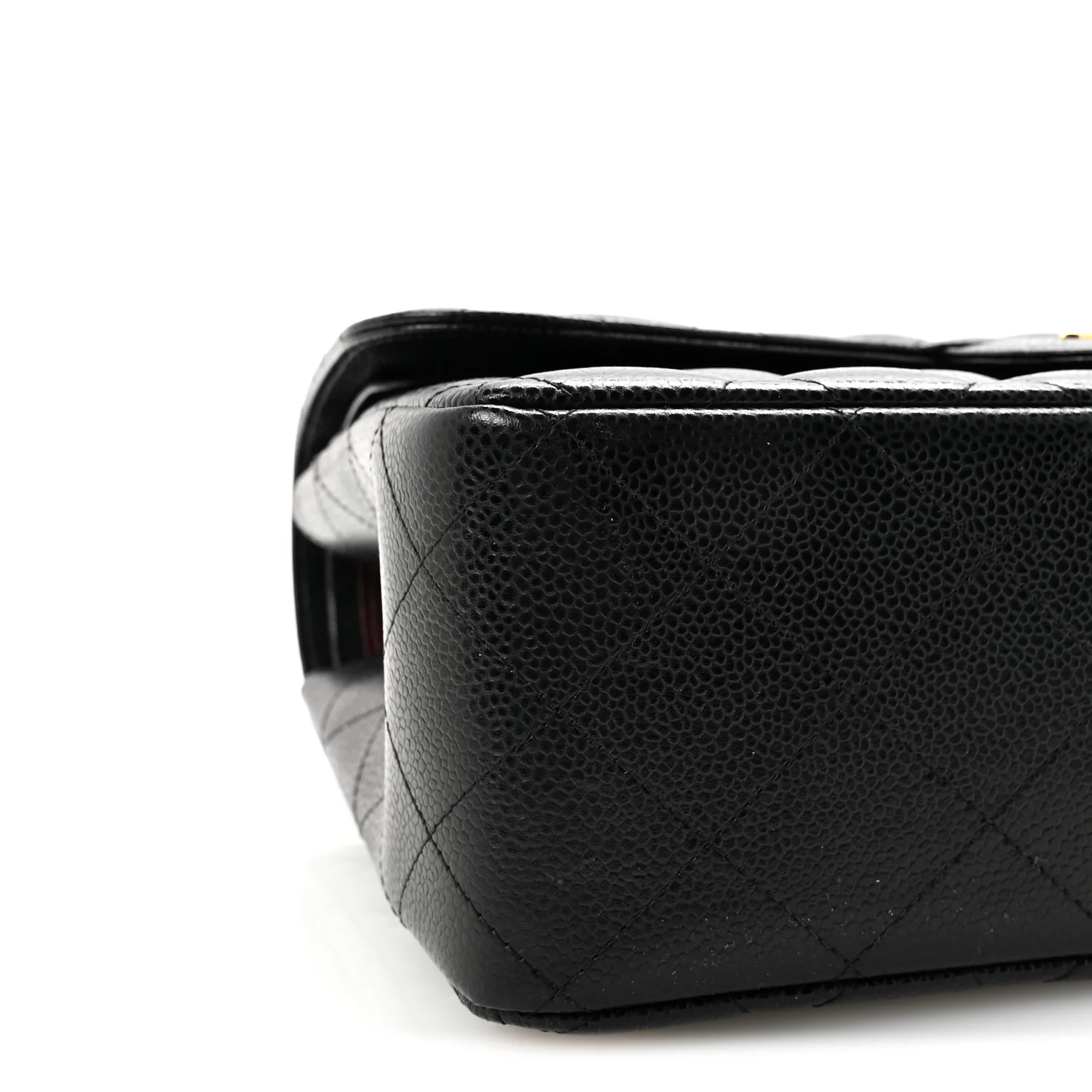 Caviar Quilted Jumbo Double Flap Black - Top Club