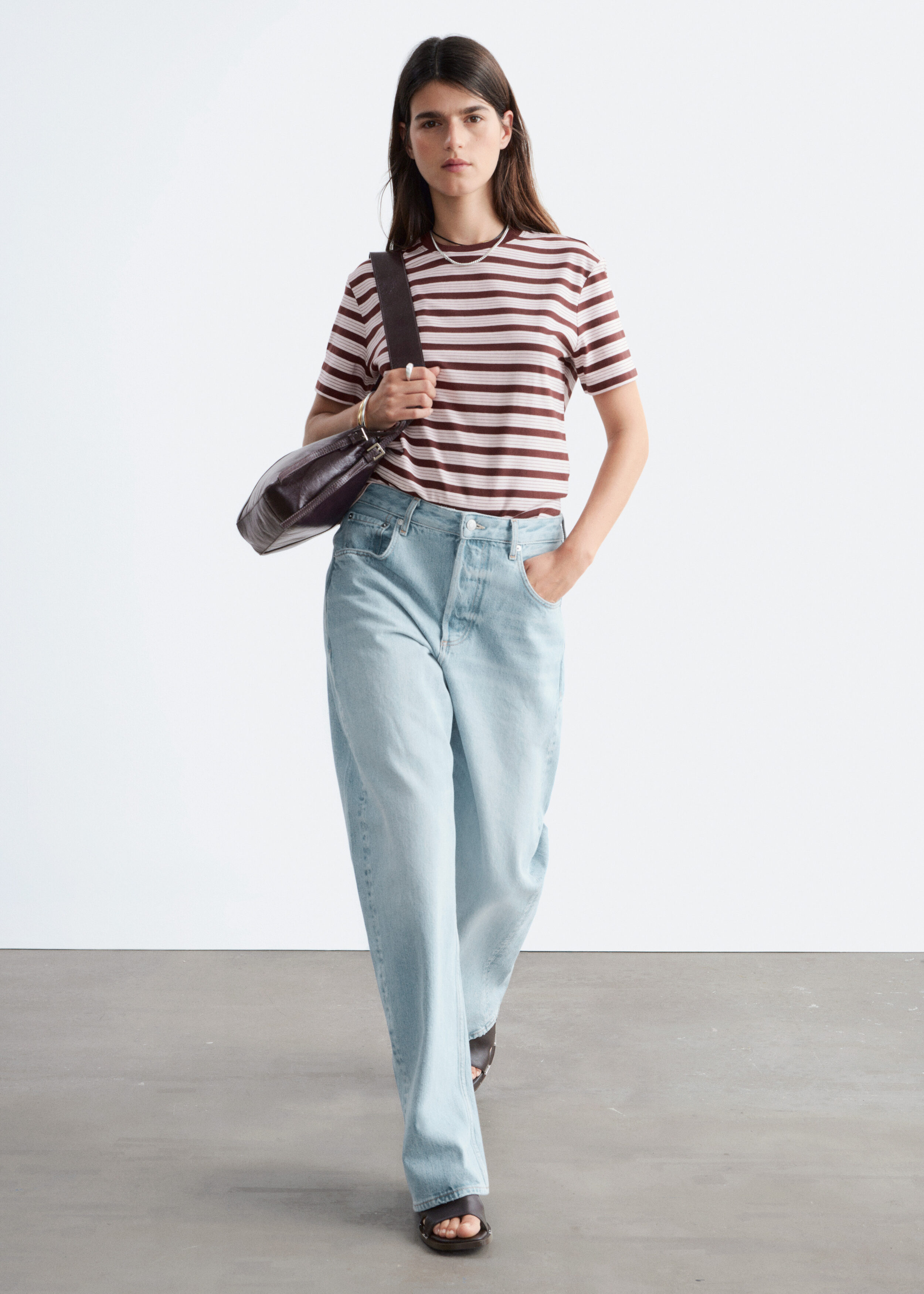 & Other Stories COTTON CREW-NECK T-SHIRT