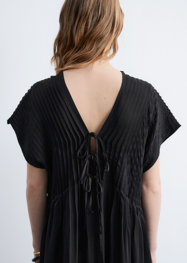 & Other Stories PLEATED DOLMAN MIDI DRESS