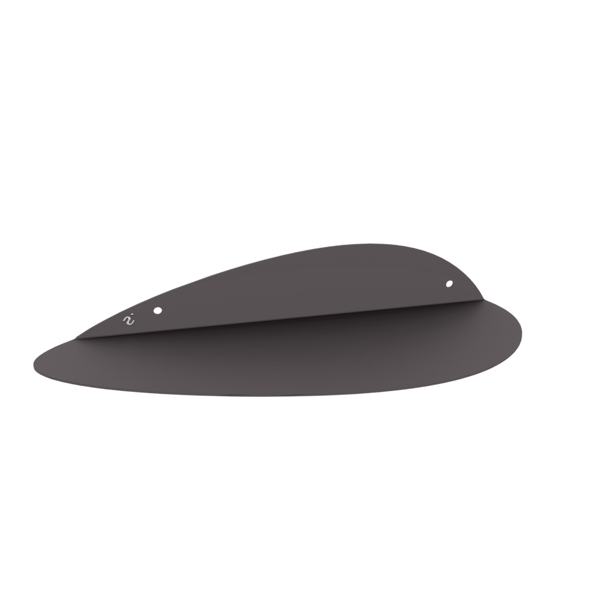 Wandplank Eggx zwart staal 36 cm