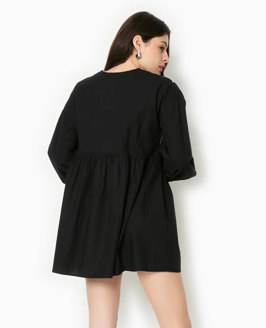 Pimkie Robe brodée manches longues