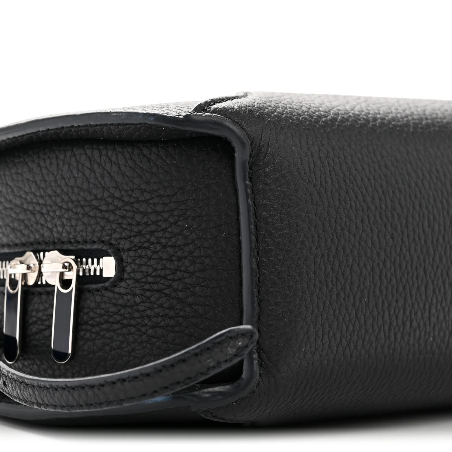 Grained Calfskin Sesia Crossbody Black - Top Club