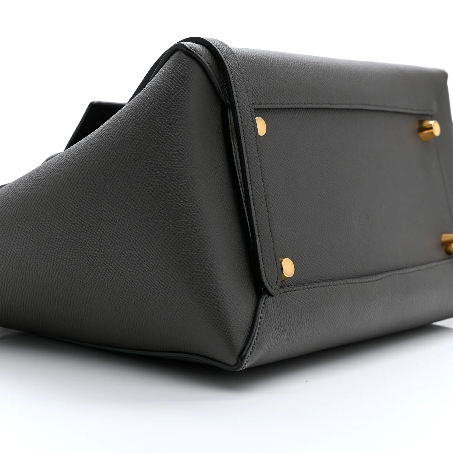 Grained Calfskin Mini Belt Bag Grey - Top Club