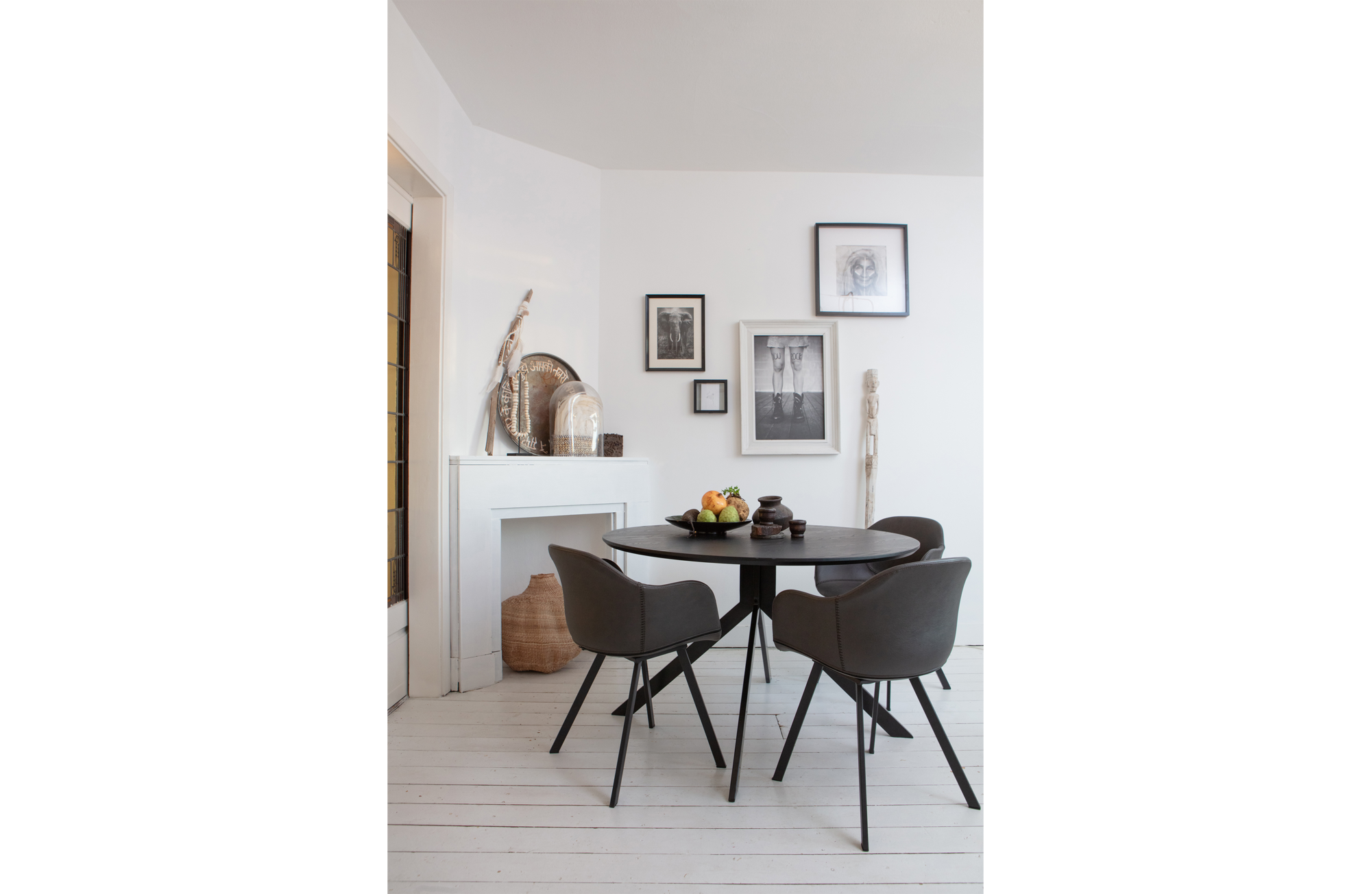 Eettafel Bruno rond - Zwart