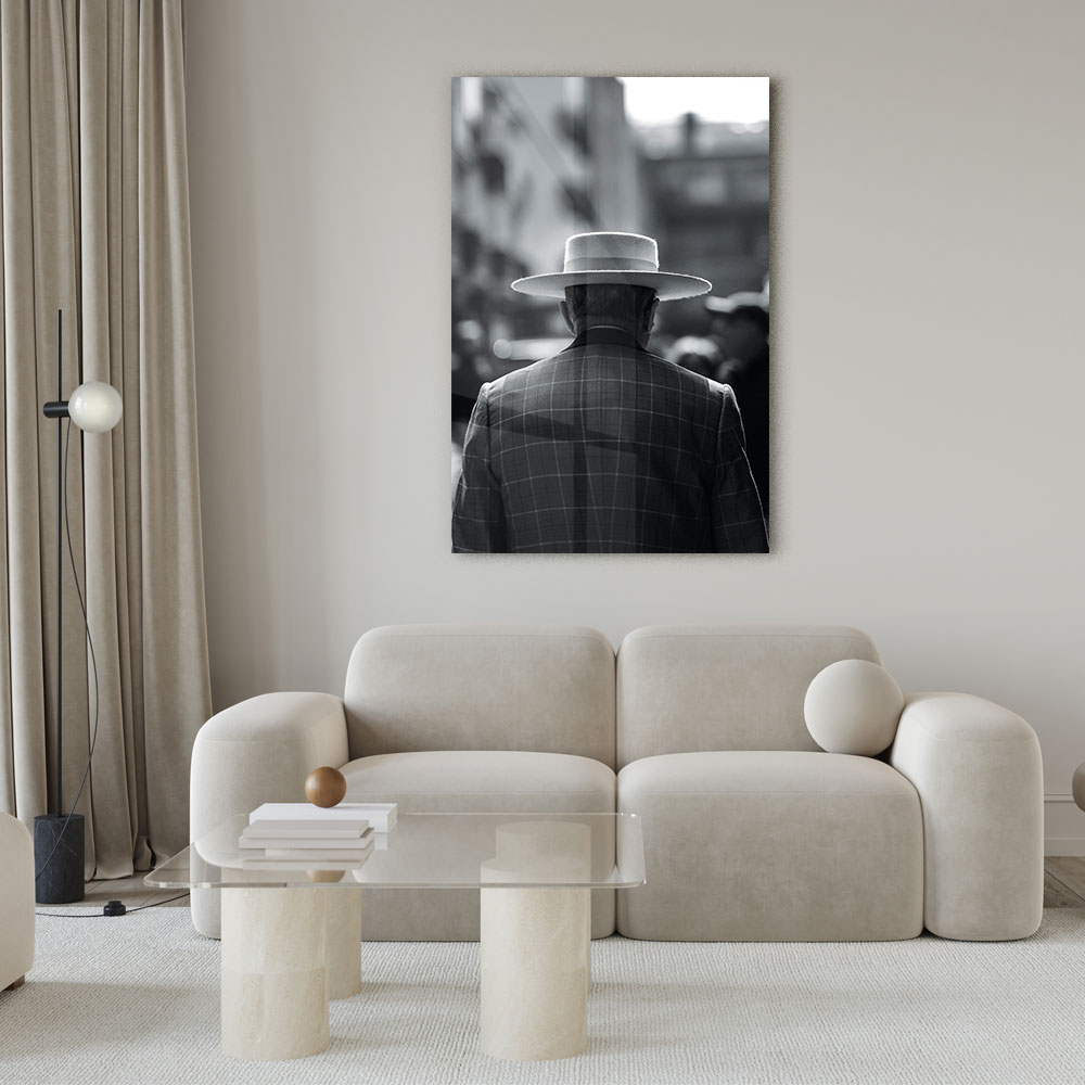 Walljar acryglas schilderij - Classy Men Acryglas schilderij - 150 x 225 cm