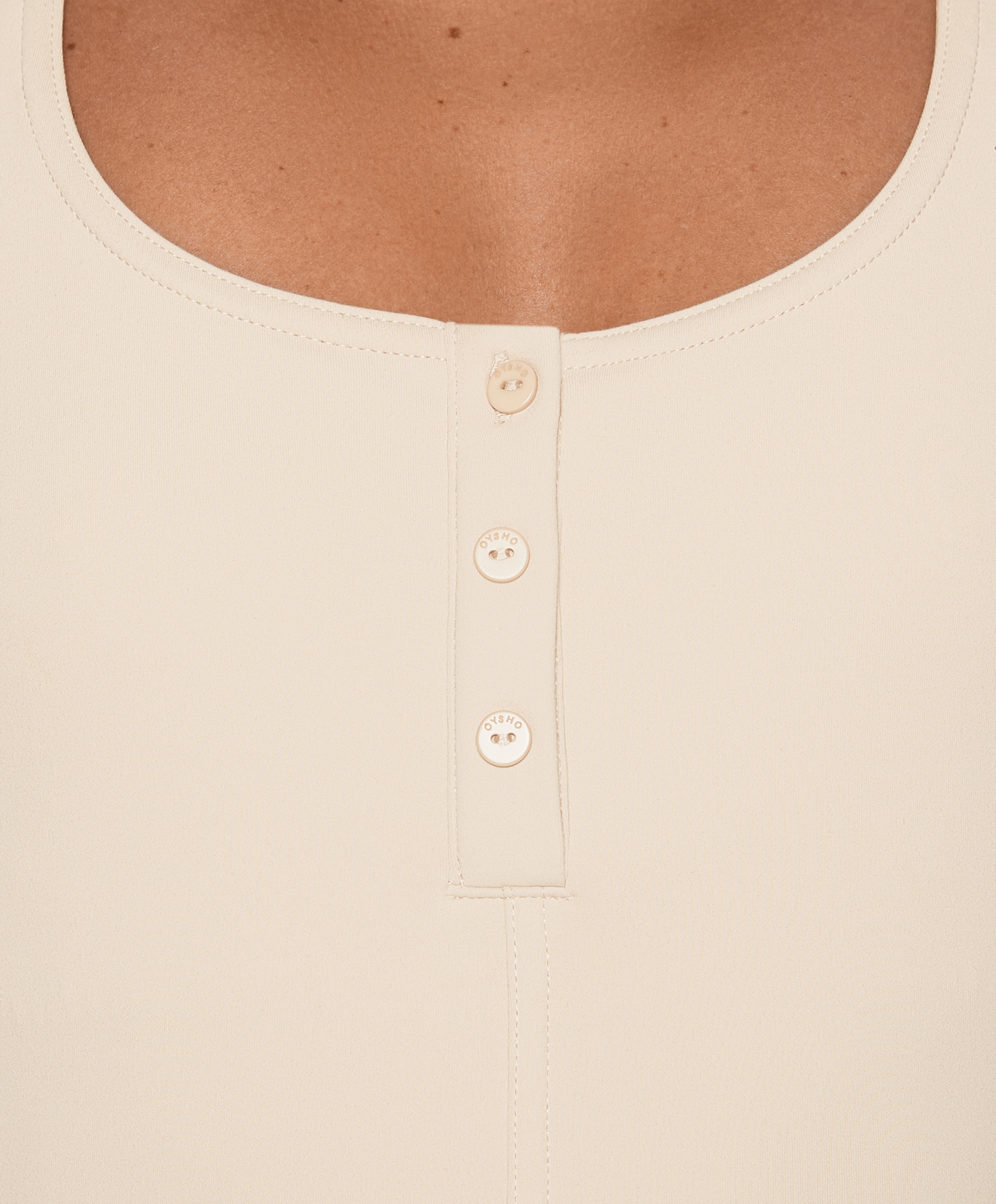 OYSHO Comfortlux open back short jumpsuit
