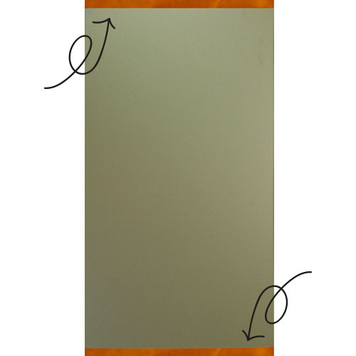 Lijst leer magneet 50 cm (2 stuks) COGNAC-2stuks