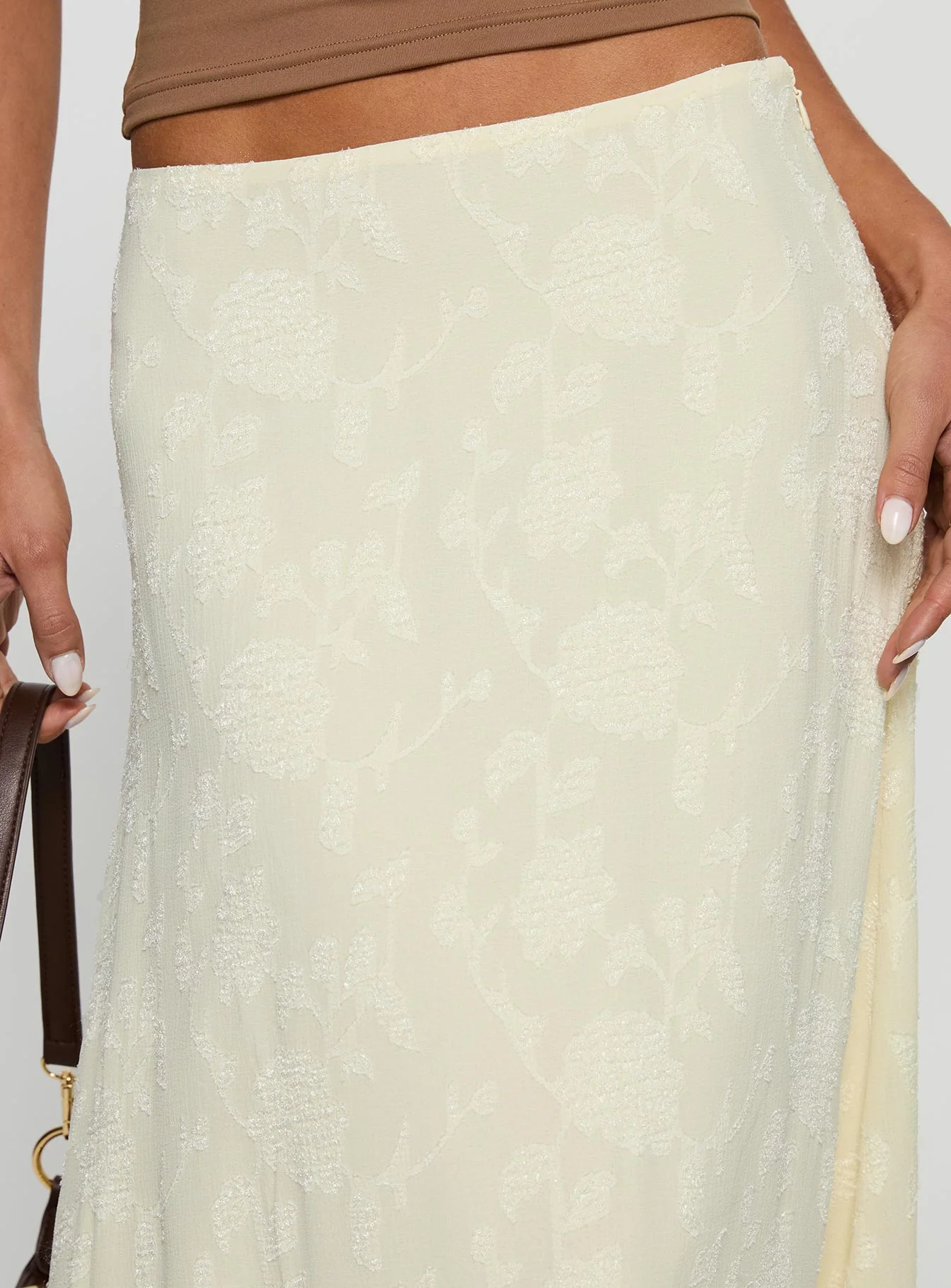 Su Casa Low Waist Maxi Skirt Yellow