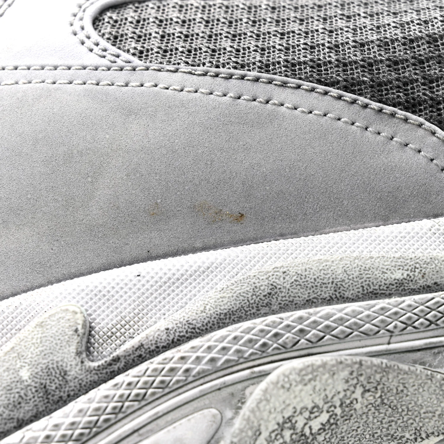 Fabric Mesh Dyed Mens Triple S Sneakers 45 Grey - Top Club