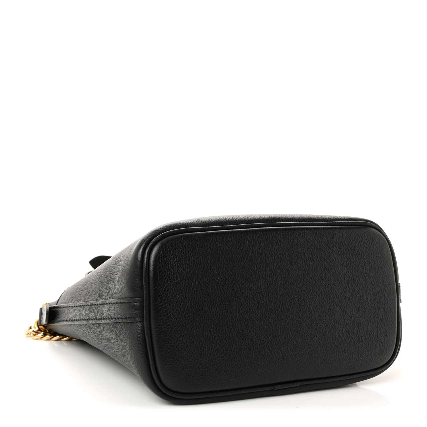 Calfskin Lock and Walk Bucket Black - Top Club