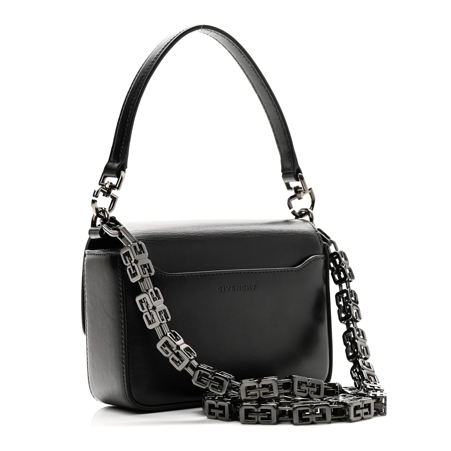 Box Calfskin Small 4G Cube Chain Shoulder Bag So Black - Top Club