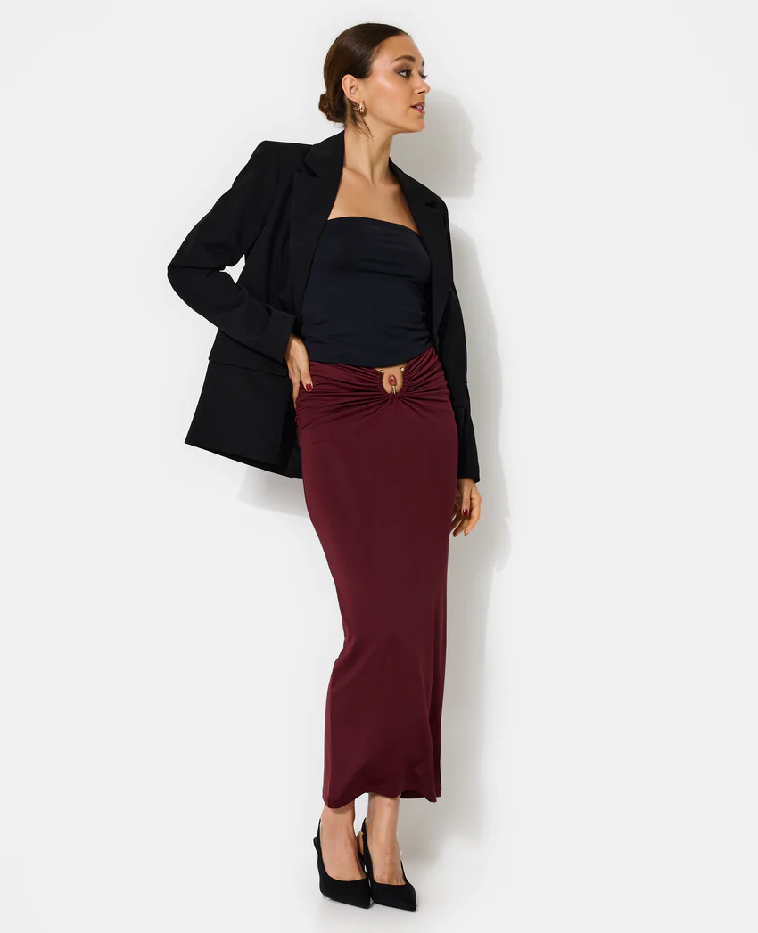 Pimkie Jupe longue avec boucle fantaisie et pierre