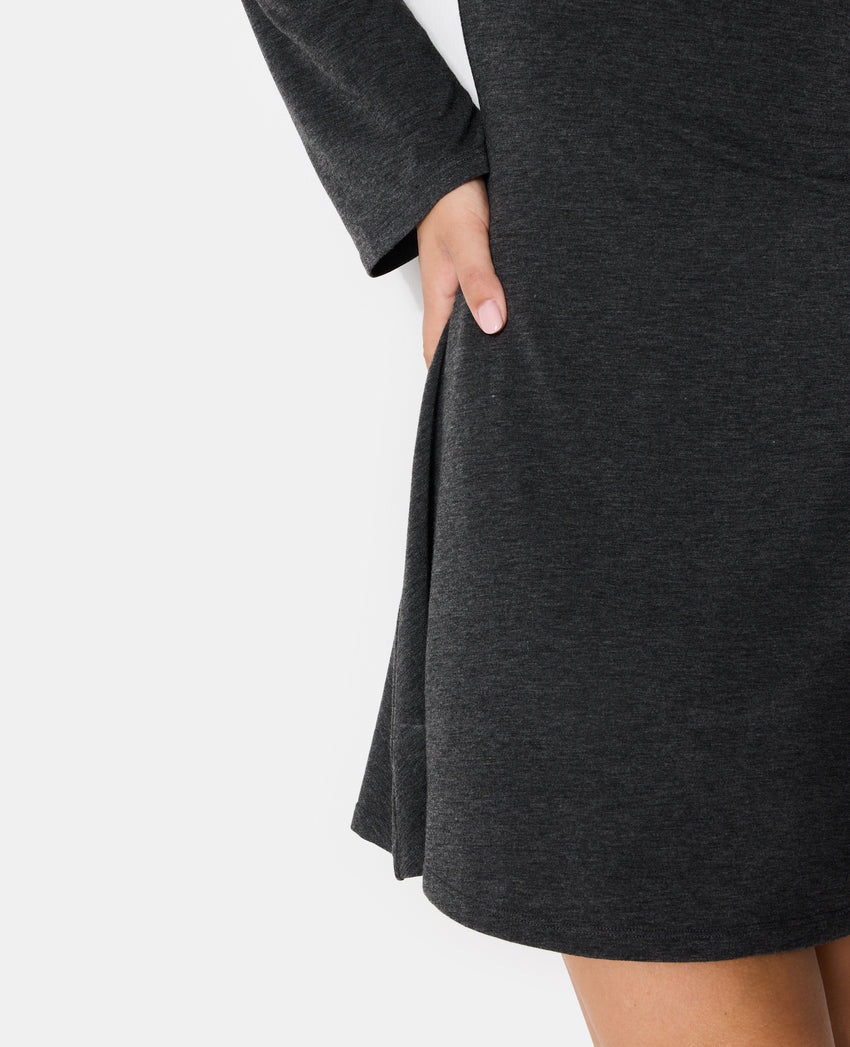 Pimkie Robe courte patineuse avec manches flare