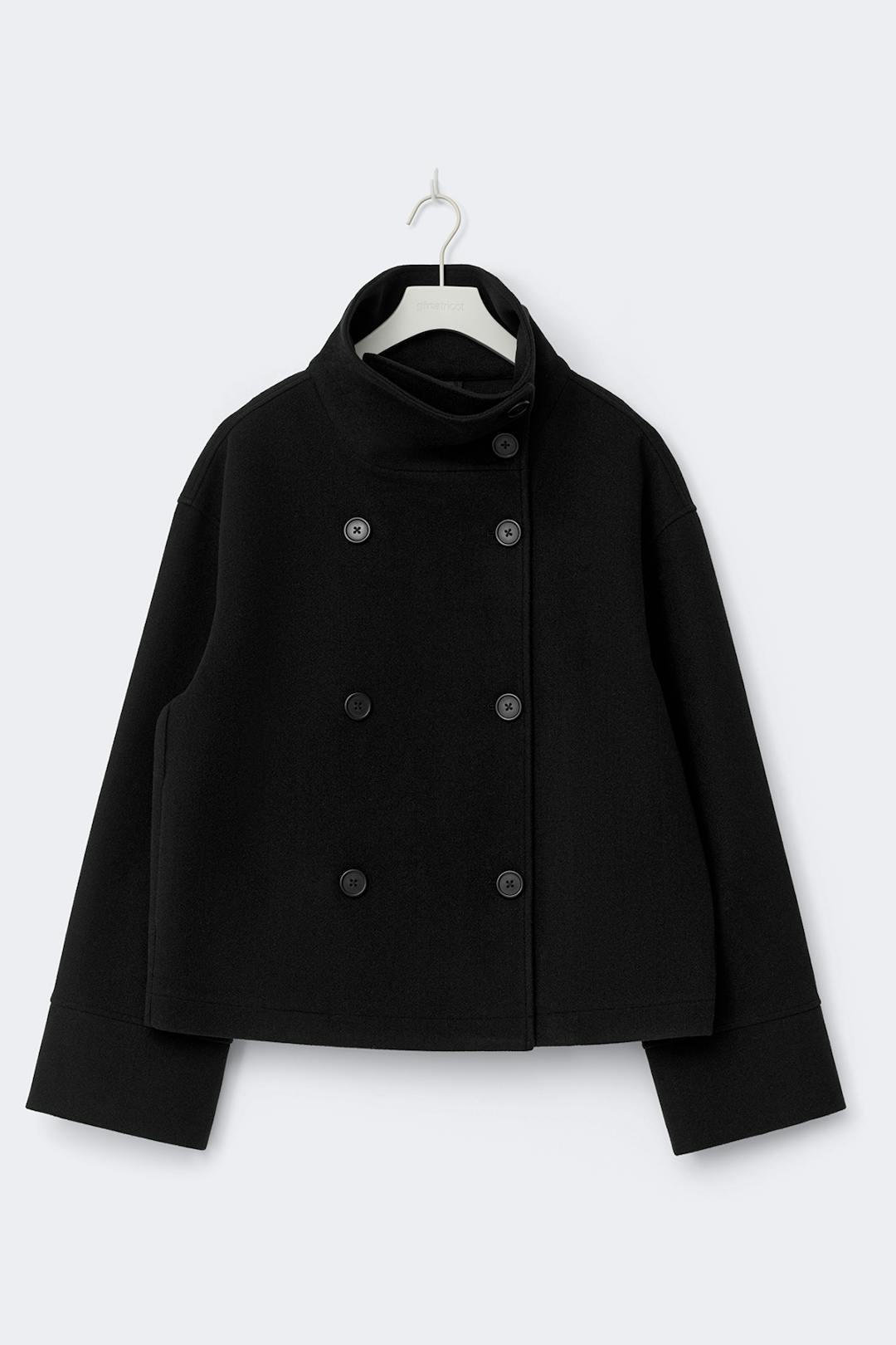 Gina Tricot high neck short felt jacket