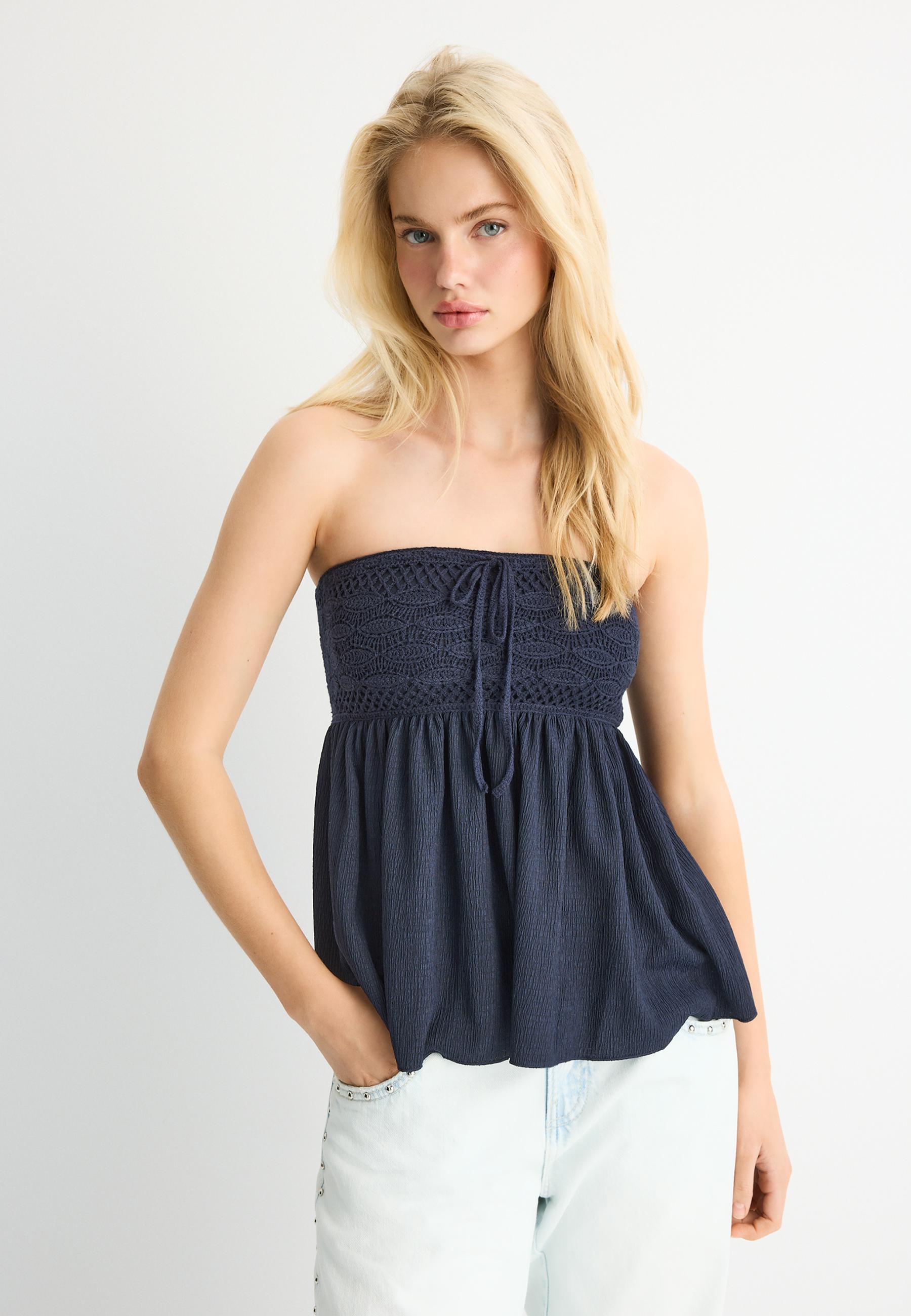 CROCHET BANDEAU TOP