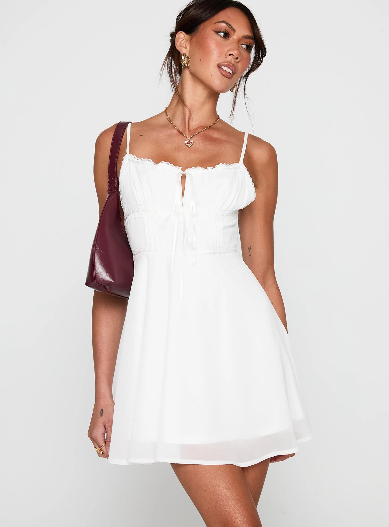 Pure Joy Mini Dress White