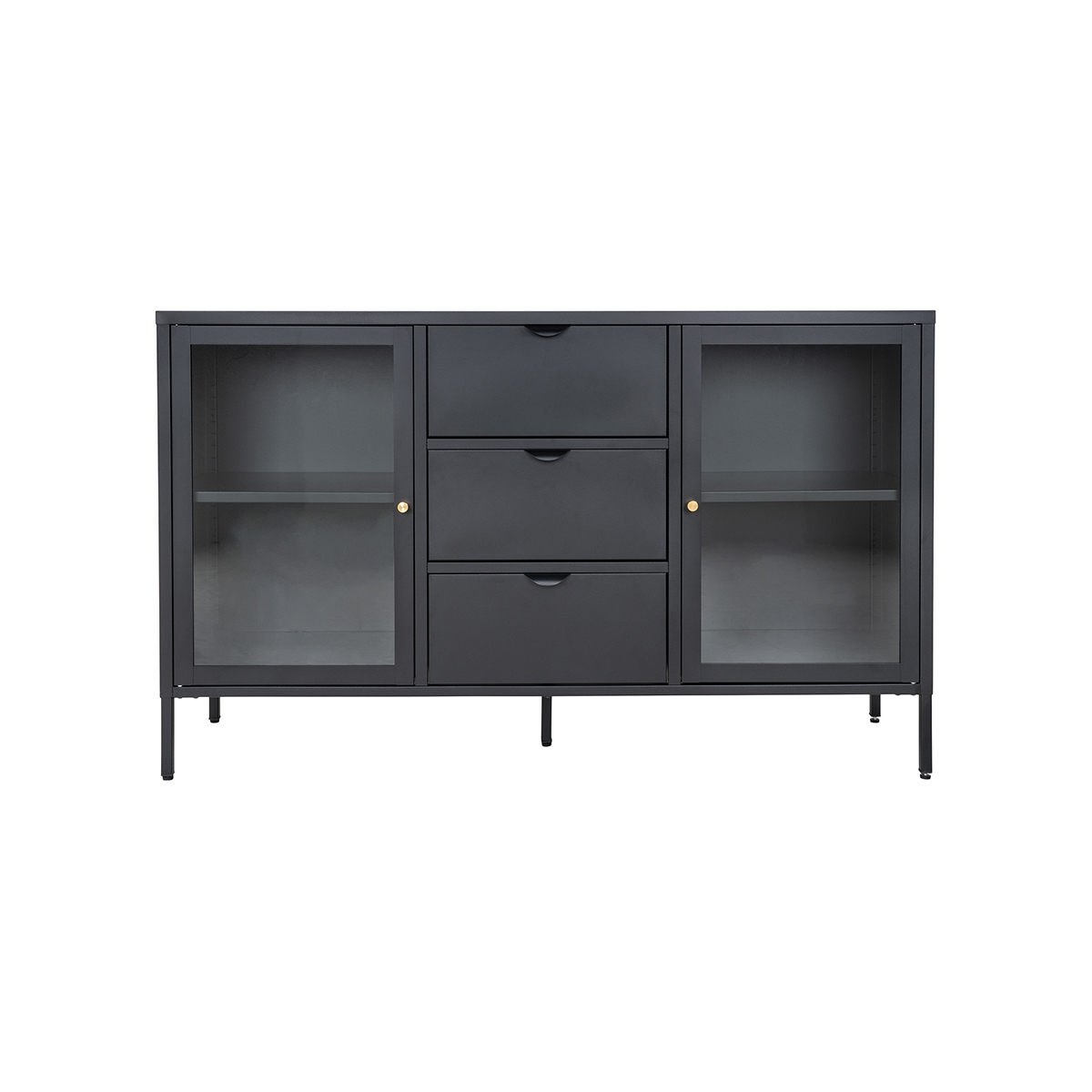 Sideboard James metaal Zwart