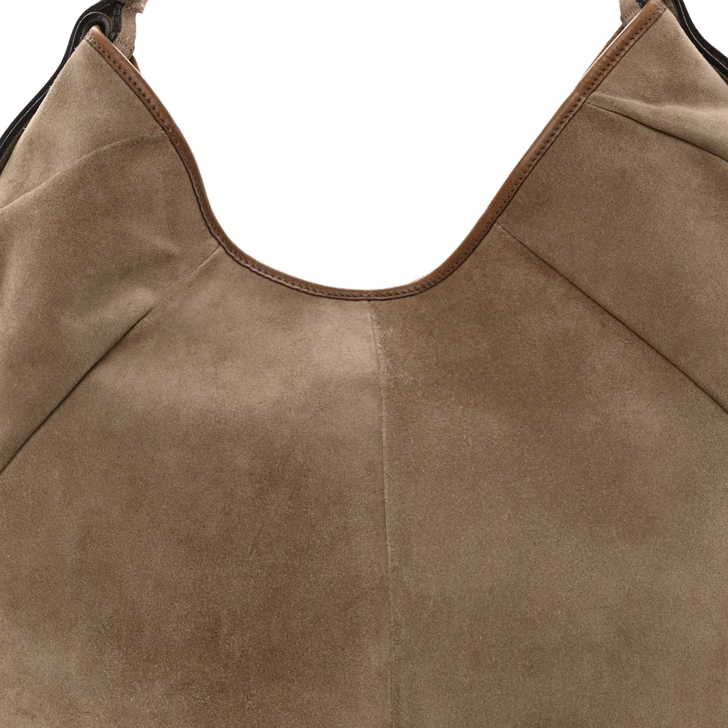 Suede Buffalo Horn Mombasa Hobo Beige - Top Club