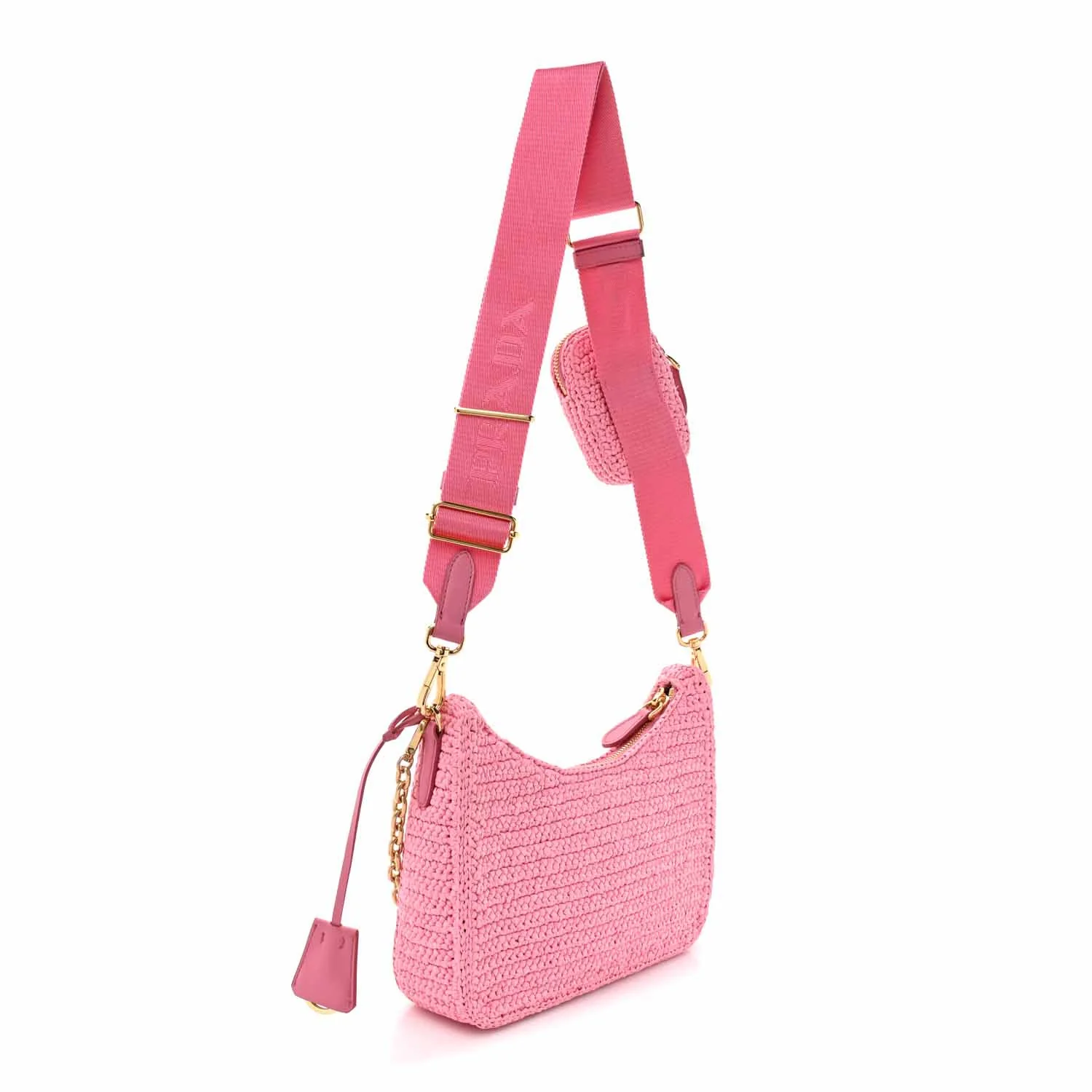 Yarn Raffia Effect Crochet Re-Edition 2005 Shoulder Bag Petalo - Top Club