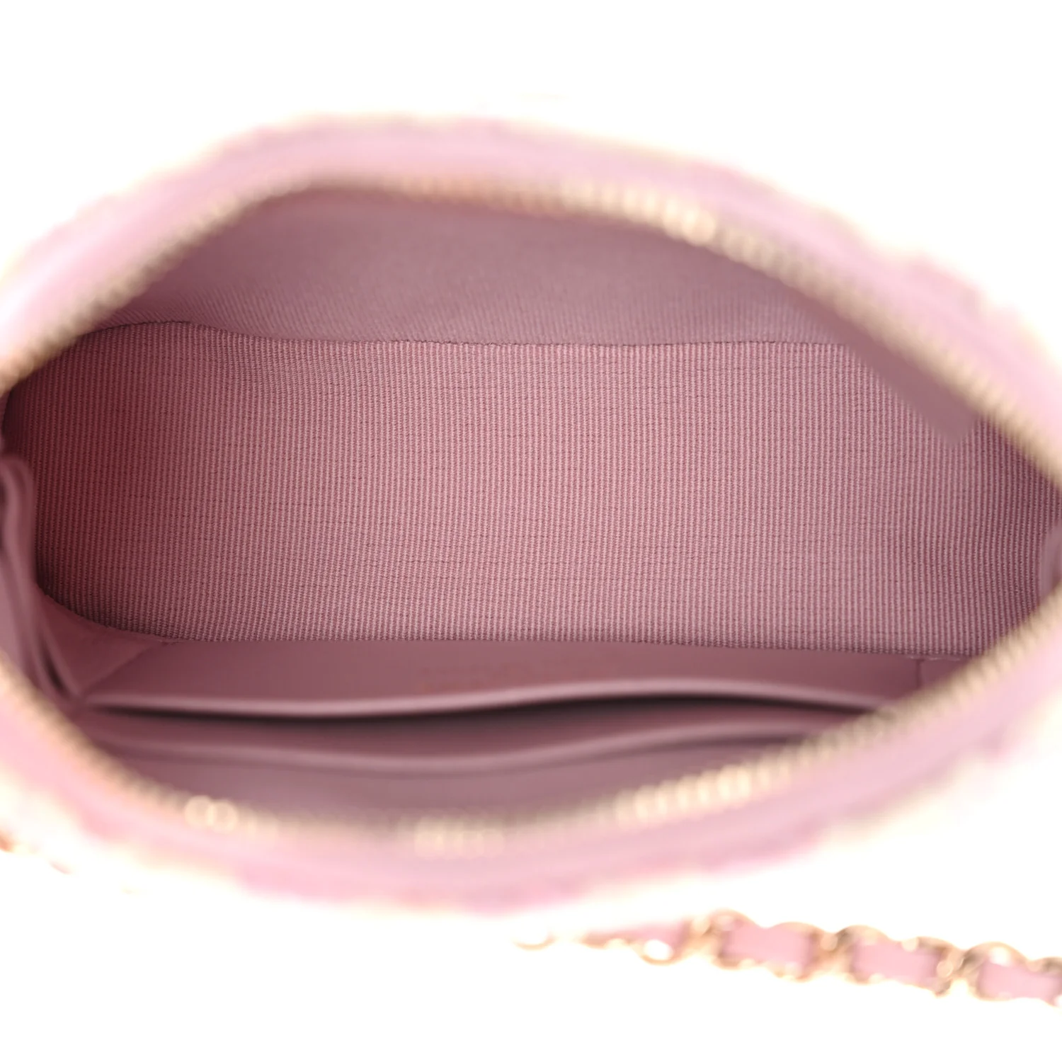 Tweed Quilted Mini Clutch With Chain Pink - Top Club