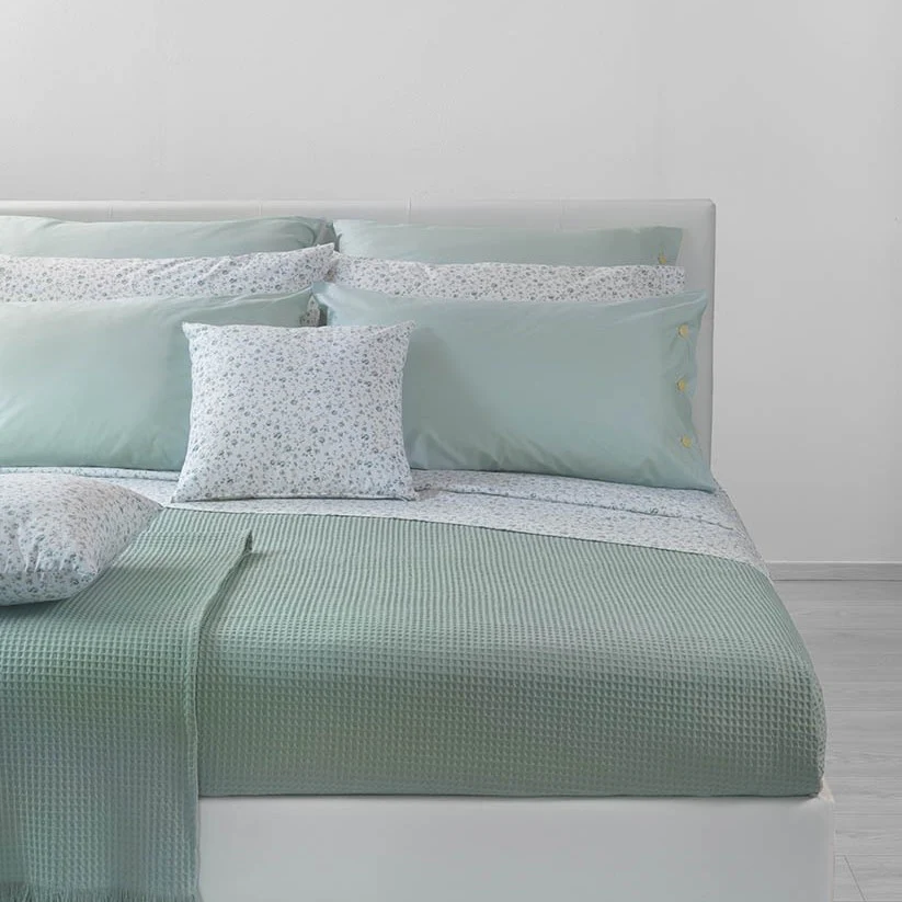 Lenzuolo Copriletto Con Federe In Percalle Ethel Piazza E Mezza