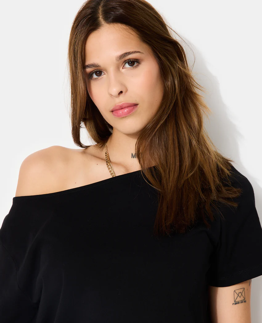 Pimkie T-shirt manches courtes épaule dégagée