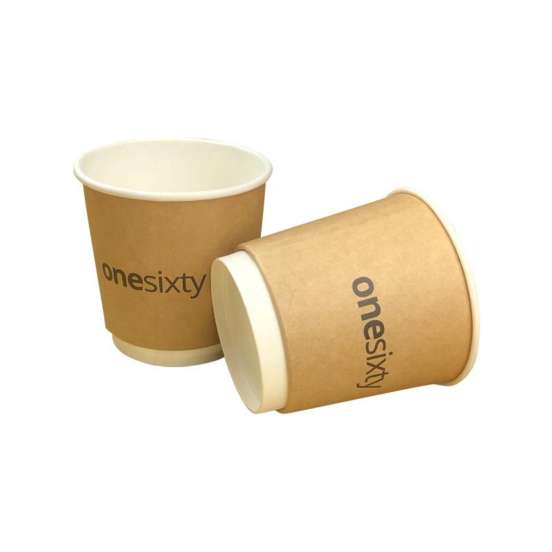 Kraft Double-Wall Cups: Coated Inner Liner, Kraft Outer Layer – Best Value Option